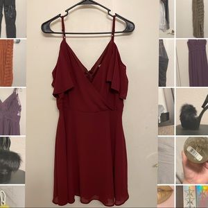 Off shoulder mid length dress NWT